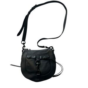 Rebecca Minkoff purse black leather crossbody shoulder bag